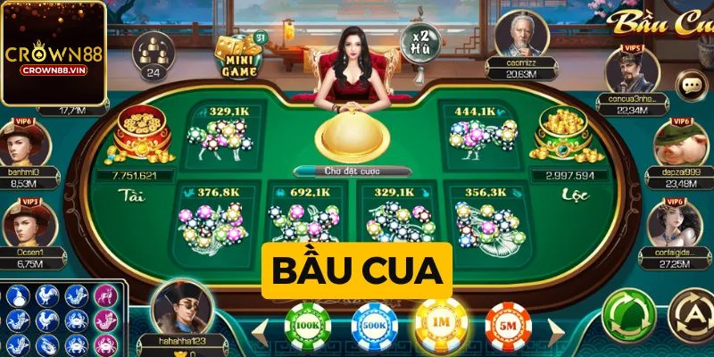 Lý do bạn nên chọn chơi game Bầu cua Crown88