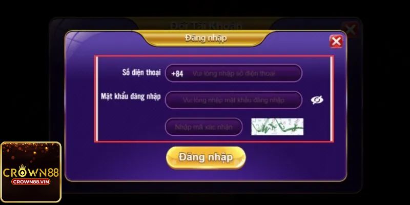 Hướng dẫn đăng nhập Crown88 qua 3 bước cơ bản