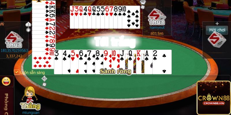 Hướng dẫn tham gia chơi Tiến lên Crown88 đơn giản cho tân binh